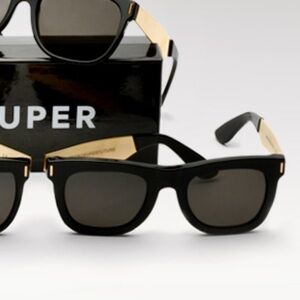 Super Sunglasses Black & Gold
